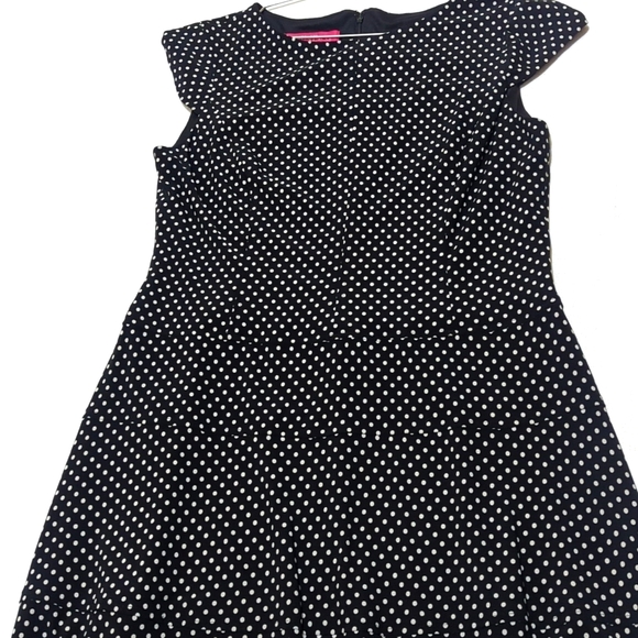 Nine & Co. | Polka Dot Midi | Drop Waist Dress | Shabby Chic | Summer | Trendy | - Picture 3 of 8